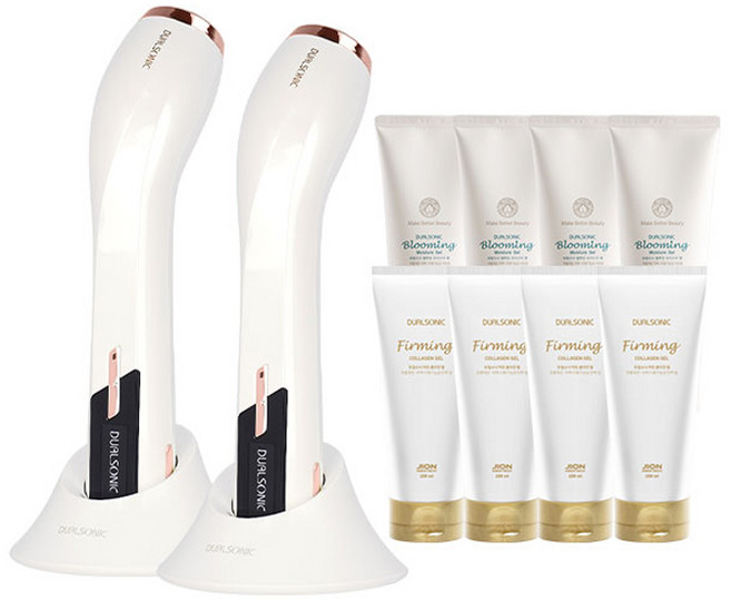 듀얼소닉 맥시멈 본품 2개 (사은품) 블루밍젤 4p+콜라겐젤 4p, JOMT-AH-11A(맥시멈), 화이트