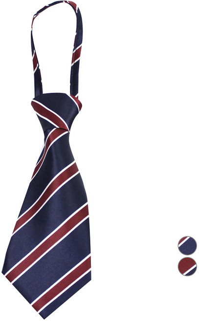 드레스하우스 배색 두 줄 긴 타이