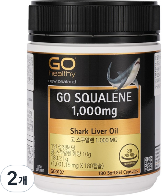 고헬씨 고 스쿠알렌 180.21g, 180정, 2개