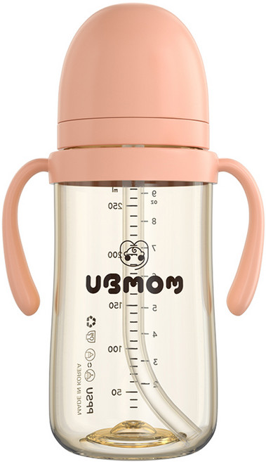 유비맘 시그니처 빨대컵, 280ml, 1개, 딸기