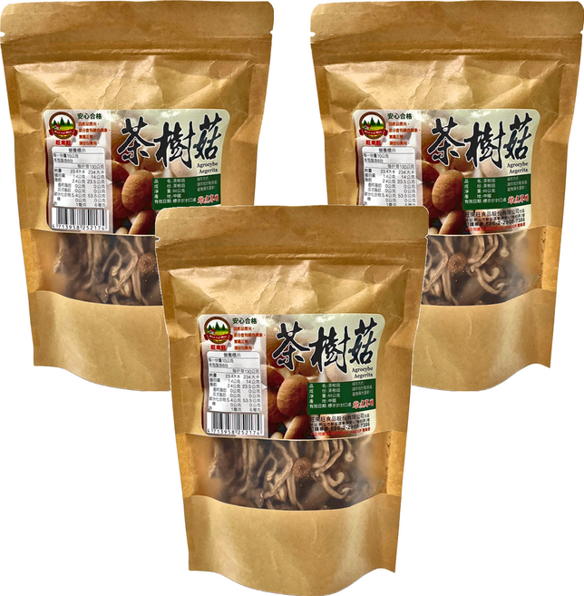 WON LAI WON 旺來旺 茶樹菇, 60g, 3包