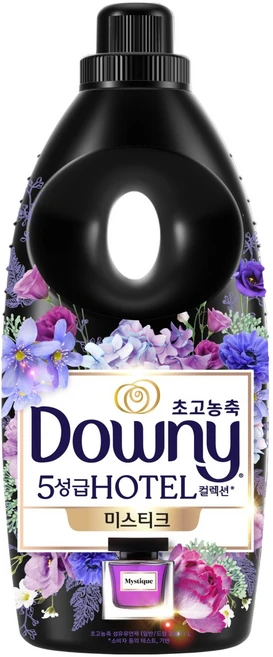 다우니 초고농축 호텔 컬렉션 섬유유연제 미스티크 본품, 1L, 1개입, 1개 - 쿠팡