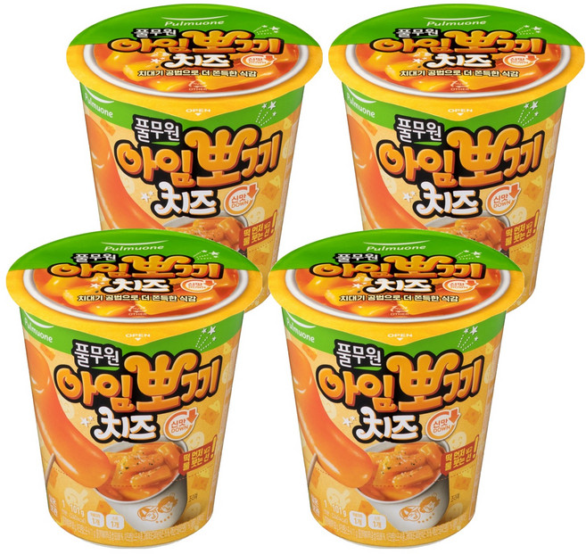 풀무원 아임뽀끼 치즈 떡볶이, 101g, 4개