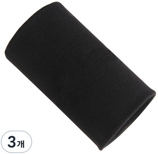 오르비아 손목 보호대 압박 탄성 밴드 블랙, 3개