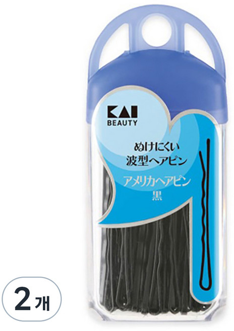 카이 미용소품 헤어핀2, 혼합색상, 2개