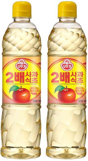 오뚜기 2배 사과식초, 900ml, 2개
