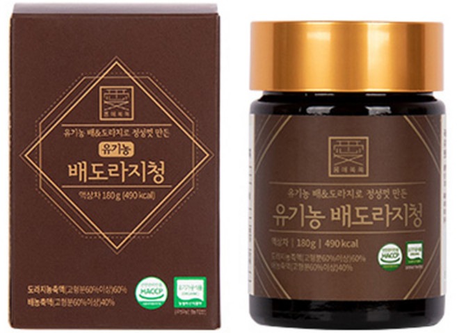 몸애쏙쏙 유기농 배도라지청, 180g, 1개입, 1개