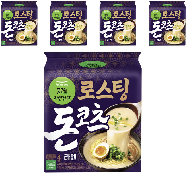 풀무원 로스팅 돈코츠 라멘 4인, 20개