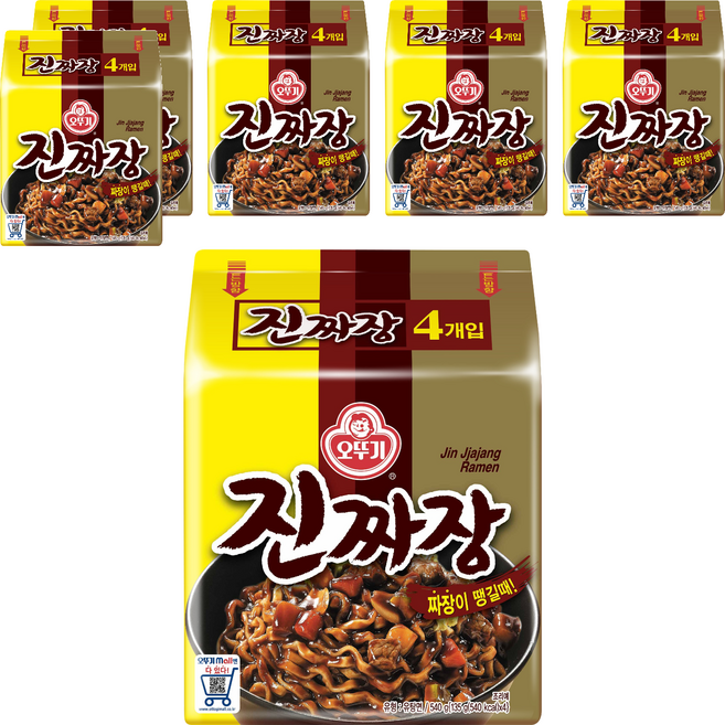 오뚜기 진짜장 멀티팩 4개입, 24개