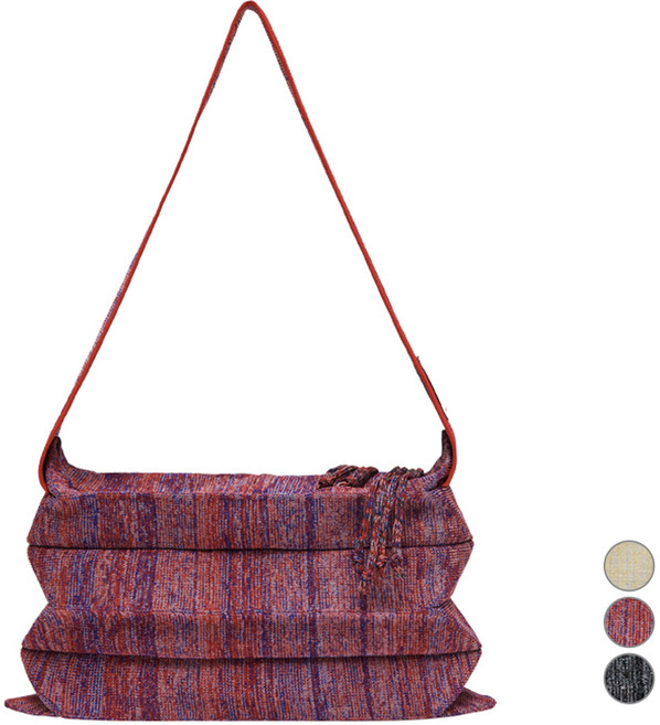 JOSEPH AND STACEY 男女通用幸運褶皺針織肩揹包