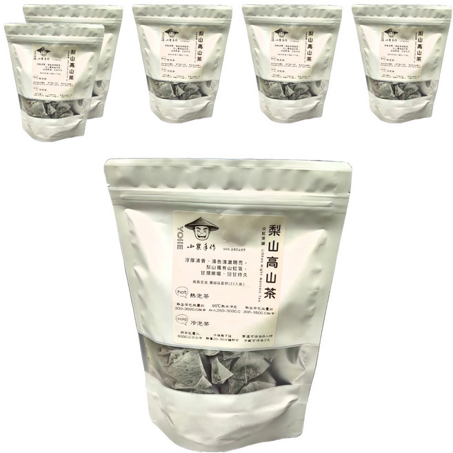 YOIIE 小農手作 山虹茶韻 梨山高山三角立體茶包, 3g, 25個, 6袋