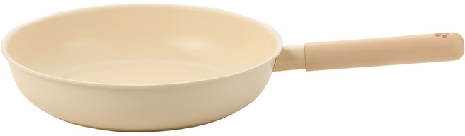star life 陶瓷不粘鍋 煎鍋 奶油色, 24cm, 1個