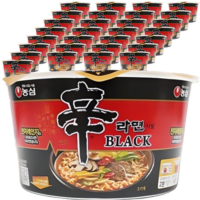 신라면 블랙 사발 101g, 32개