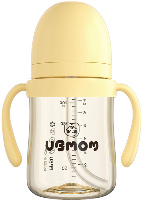 유비맘 시그니처 빨대컵, 200ml, 1개, 바나나