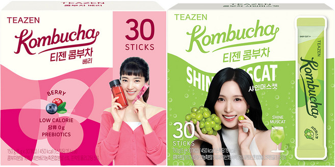 티젠 콤부차 샤인머스캣 5g 30p + 베리 5g 30p, 1세트