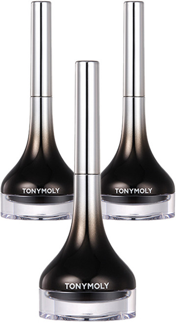 TONYMOLY 星級持久顯色眼線凝膠Z, 01 黑色, 3個