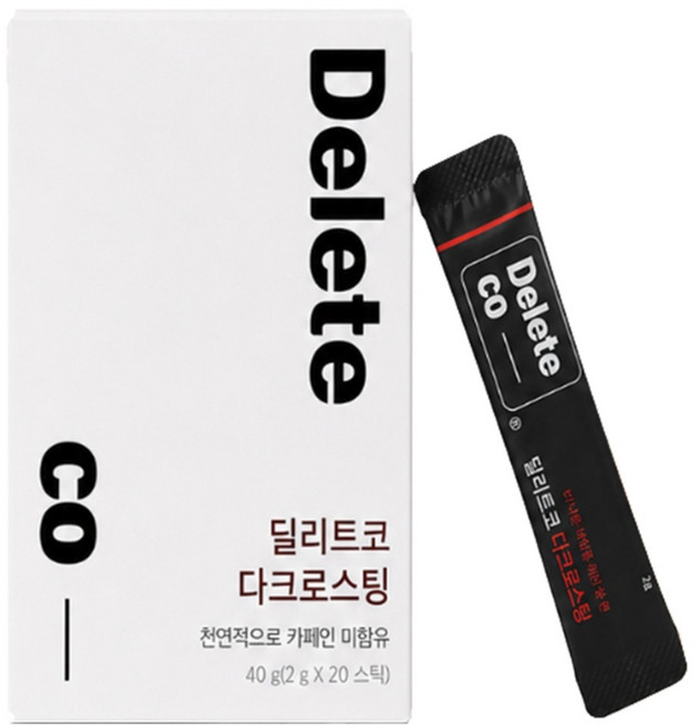 딜리트코 카페인 미함유 오르조 커피 대용차, 1개, 20개입, 2g