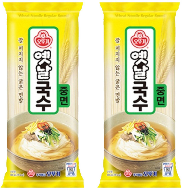 오뚜기옛날 국수중면, 500g, 2개