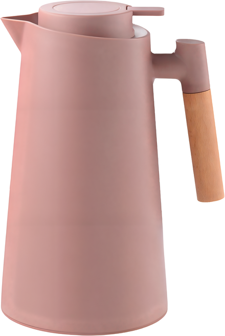TLYS-J 北歐風玻璃內膽保溫壺, 1個, 1L, 咖啡色