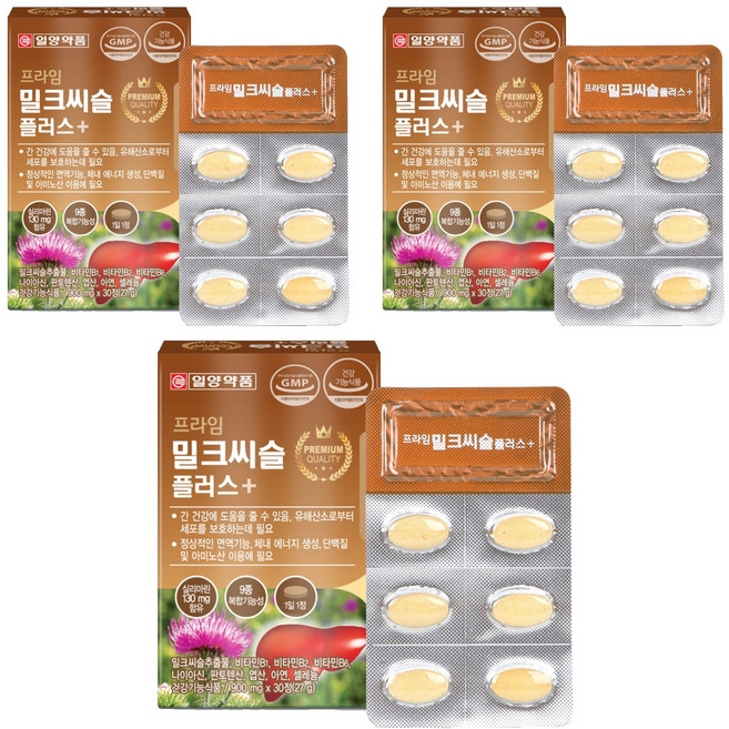 일양약품 프라임 밀크씨슬 플러스, 3개, 27g