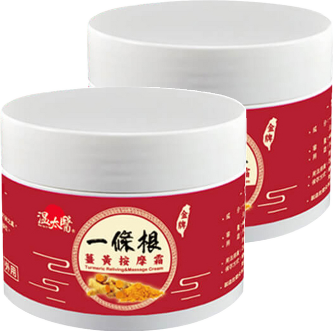 溫太醫 一條根薑黃按摩霜, 50g, 2罐