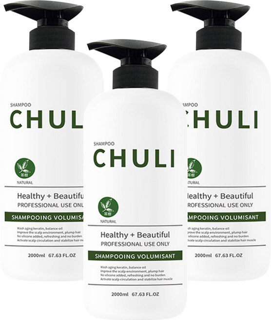 Chuli 初梨 天然系列 洗髮精 茶樹, 2L, 3瓶