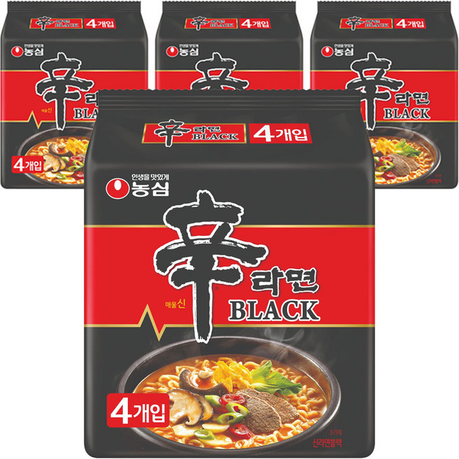 농심 신라면 블랙 134g, 16개
