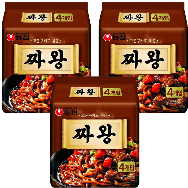 농심 짜왕 134g, 12개