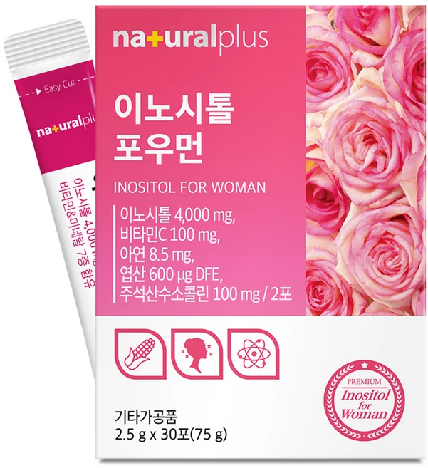 내츄럴플러스 이노시톨 포우먼, 75g, 1개 - 쿠팡