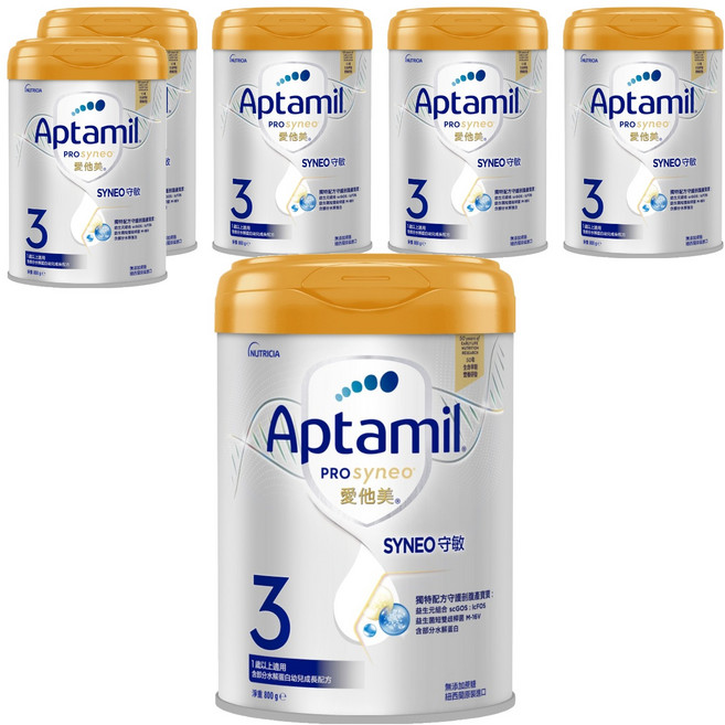 Aptamil 愛他美 Prosyneo 守敏部份水解蛋白幼兒成長配方, 800g, 6罐