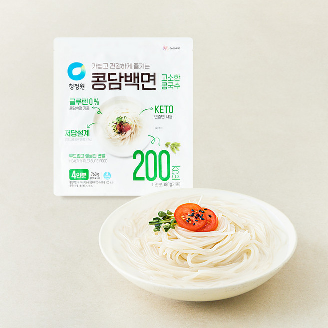 청정원 콩담백면 콩국수 4인분, 760g, 1개