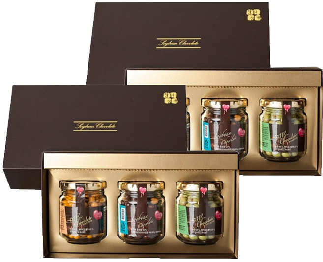 DMZ드림푸드 3색 장단콩 초콜릿 백태 90g + 청태 90g + 약콩 90g 세트, 2세트