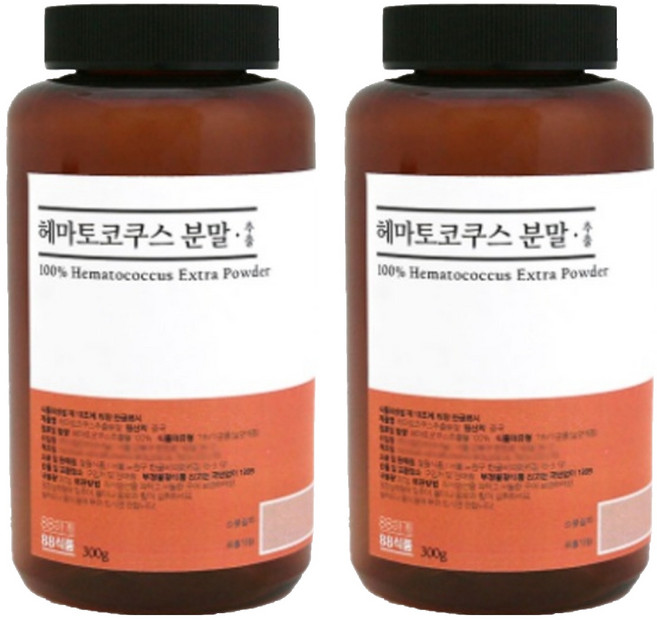 팔팔식품 헤마토코쿠스 아스타잔틴 추출분말, 300g, 2개