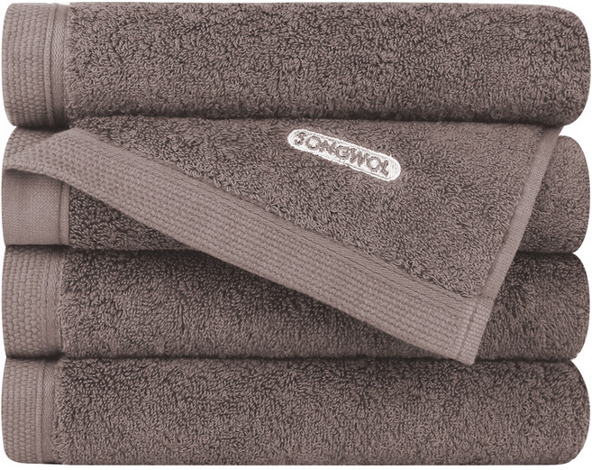 송월타월 컴포트 그라운드 호텔 타올 200g 40수 코마사, 브라운, 4개