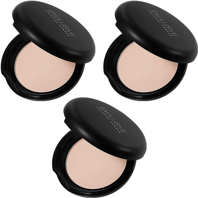 Solone 訂製隨身蜜粉餅 5g, 雪膚色, 3個