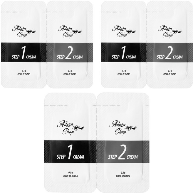 ADORNSHOP 燙睫毛步驟霜, 1g, 3個