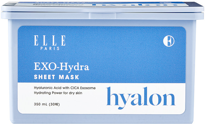 ELLE PARIS EXO 하이드라 뽑아쓰는 5분 퀵 시트마스크 [수분], 30개, 1개입