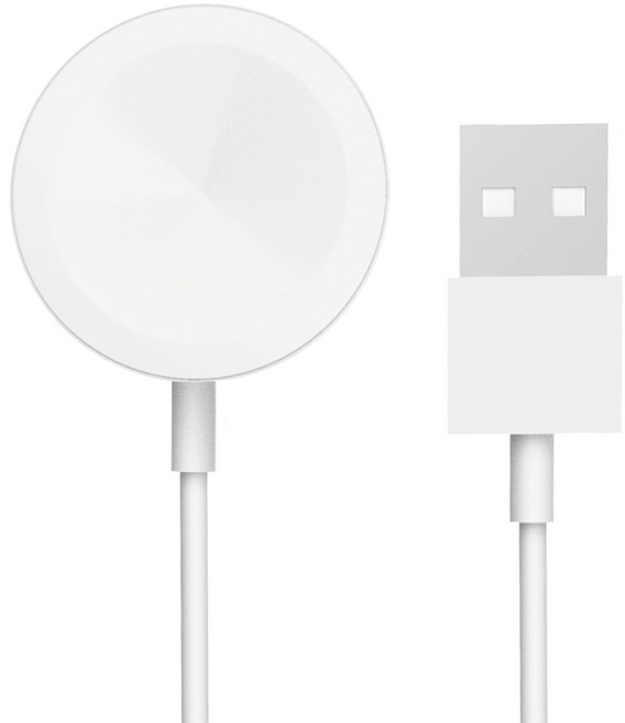 모잇 애플워치 전기종 호환 무선 충전기 A타입 (Ultra 10 9 8 7 6 SE SE2 5 4 3 2 1), 1m, 화이트, 1개