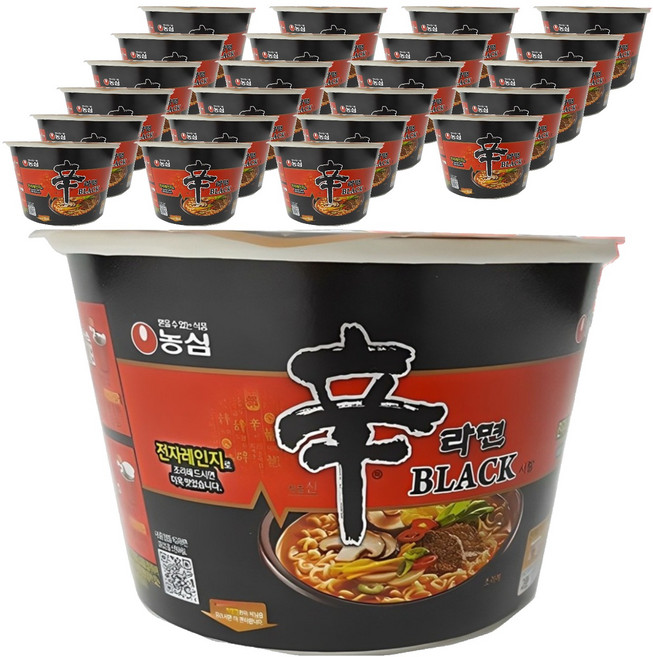 신라면 블랙 컵라면 101g, 24개