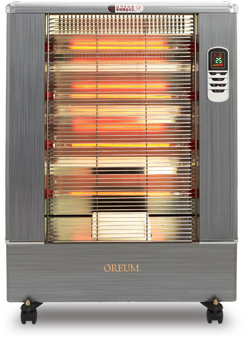 오름컴퍼니 스토브형 카본 전기히터 620 x 260 x 830 mm, OREH-030, 혼합색상
