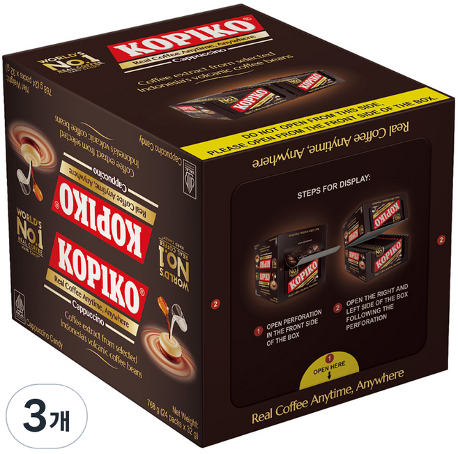 코피코 마요라 카푸치노맛캔디 블리스터, 3개, 768g