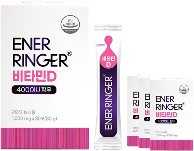 에이치엘사이언스 에너링거 비타민D 4000IU 30p, 30g, 4개 - 쿠팡