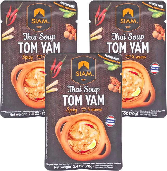 SIAM 冬蔭功湯膏, 70g, 3包