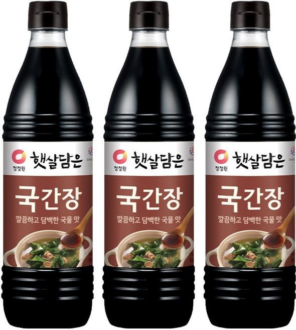 햇살담은 국간장, 840ml, 3개