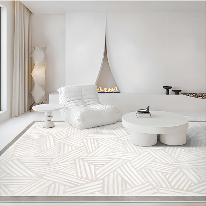 西格傢飾 奶油風法式地毯 140 x 200cm