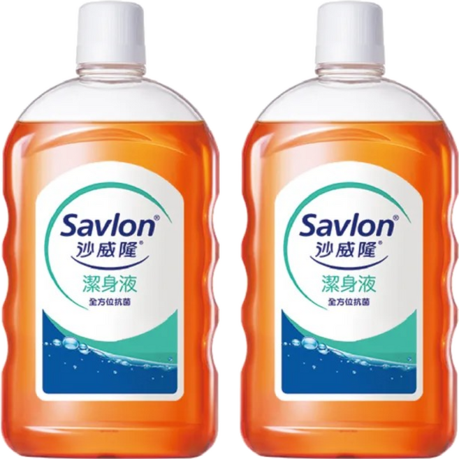 Savlon 沙威隆 潔身液, 1000ml, 2瓶