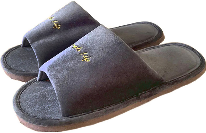 TAIWAN SLIPPER 台灣犀利趴 輕活系列 家居室內拖鞋 北歐舒絨, 灰色, 1雙