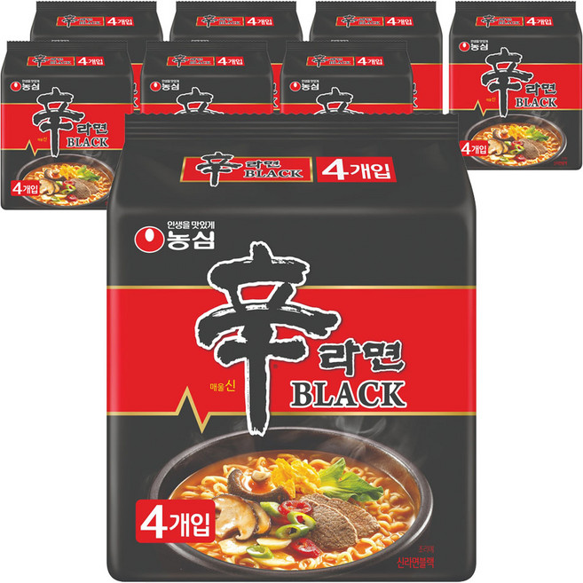 농심 신라면 블랙 134g, 32개