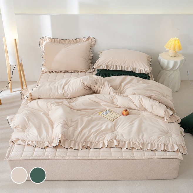 캐롤리 밍크극세사 호텔베딩 이불베개패드세트