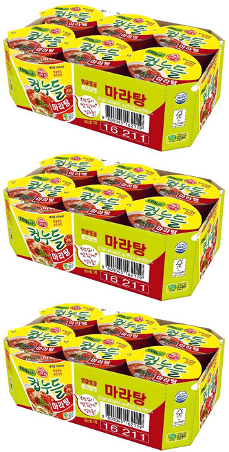 오뚜기 컵누들 마라탕 44.7g, 18개